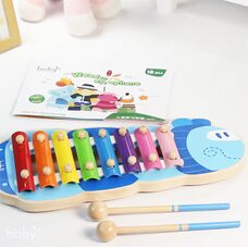 Ксилофон «Рыба», 8 тонов (голубая)