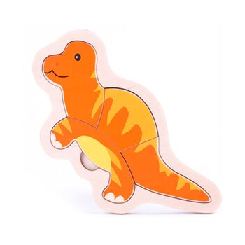 Мини-пазл «Дино оранжевый»