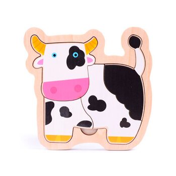 Мини-пазл «Коровка»