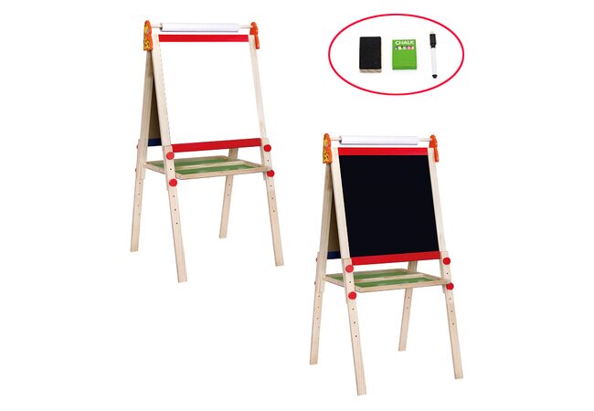 Напольный мольберт-доска с рулоном бумаги (магнитный)