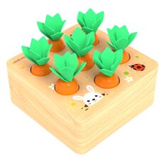 Развивающая игра «Морковки на грядке»