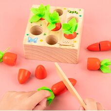 Развивающая игра «Морковки-разрезные» (больше-меньше)