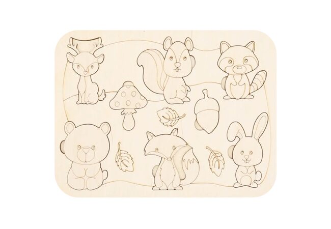 Рамка-вкладиш «Лісові тварини-малюки»