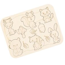 Рамка-вкладыш «Лесные животные-малыши»