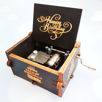 Музыкальная шкатулка«С Днем рождения» (темная)