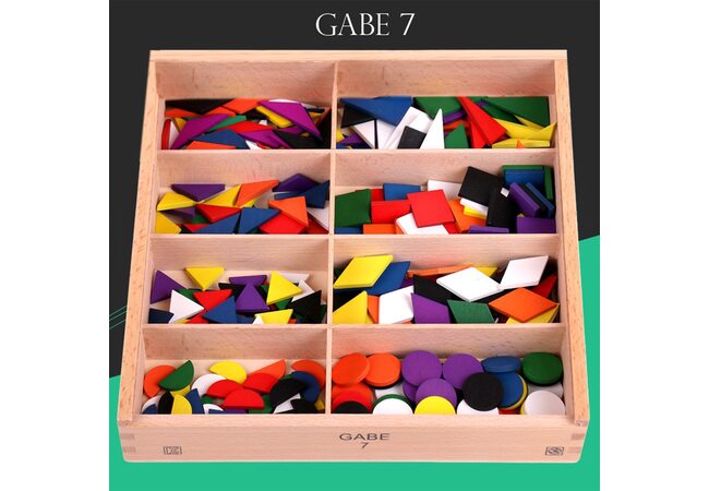 Игровой набор Дары Фребеля. Комплект 7 – Цветные фигуры.