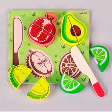Деревянный набор «Фрукты на липучке»