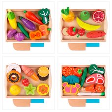 Разрезные фрукты на магните