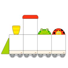 Набор магнитных досок №2 «Паровозик»