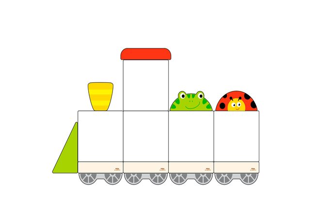 Набор магнитных досок №2 «Паровозик»