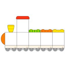 Набор магнитных досок №3 «Паровозик»