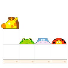 Набор магнитных досок №6 «Зверушки»