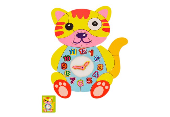 Набор магнитов «Часы-Котенок»