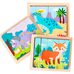 Набор пазлов «Динозаврики», 4 шт., Фото 4