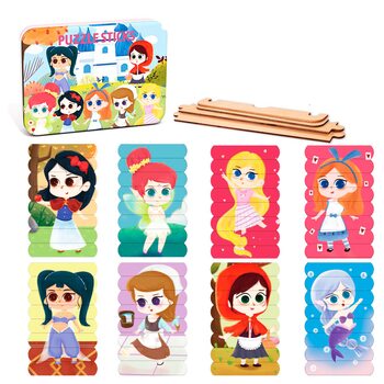 Набор пазлов «Принцессы», 8 шт.
