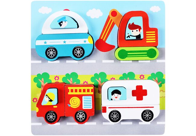 Объемные пазлы-картинки «Спецтранспорт»