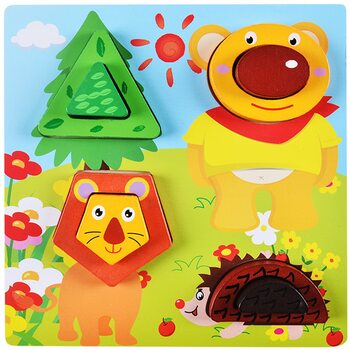 Объемные пазлы-картинки «Зоопарк»