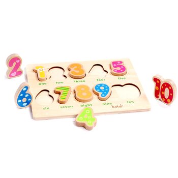 Об'ємні вкладиші «Цифри» на підкладці