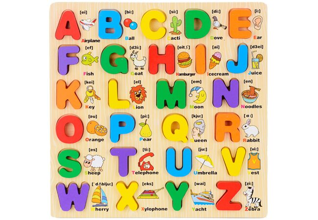 Объемный вкладыш «Английские буквы» (большие)