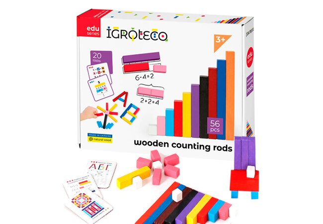 Счетные палочки по методике Кюизенера, ТМ «Игротеко»