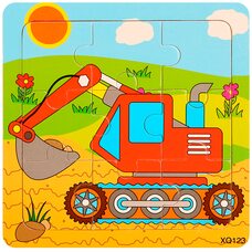 Пазл «Экскаватор», 9 дет.