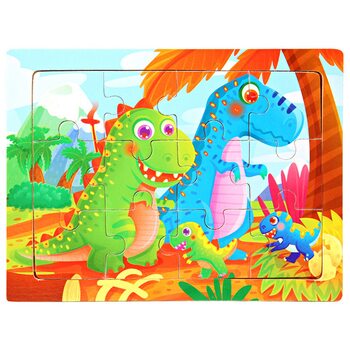 Пазл «Тираннозаври», 12 дет.