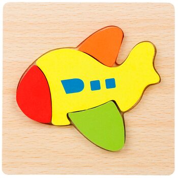 Объемный пазл-вкладыш «Самолетик»