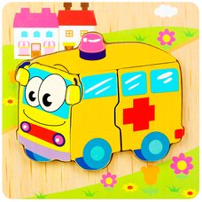 Объемный пазл-вкладыш «Скорая помощь»