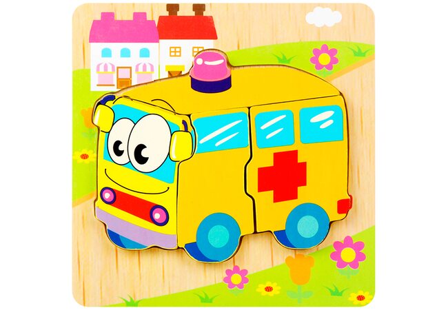 Объемный пазл-вкладыш «Скорая помощь»