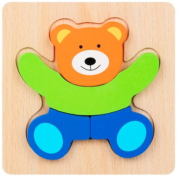 Объемный пазл-вкладыш «Мишка»