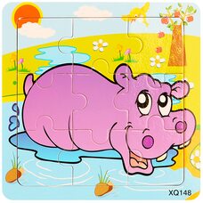 Пазл «Бегемот», 9 дет.