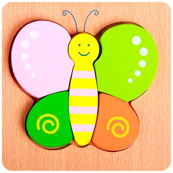 Объемный пазл-вкладыш «Бабочка»