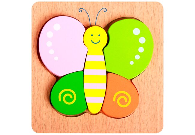 Объемный пазл-вкладыш «Бабочка»