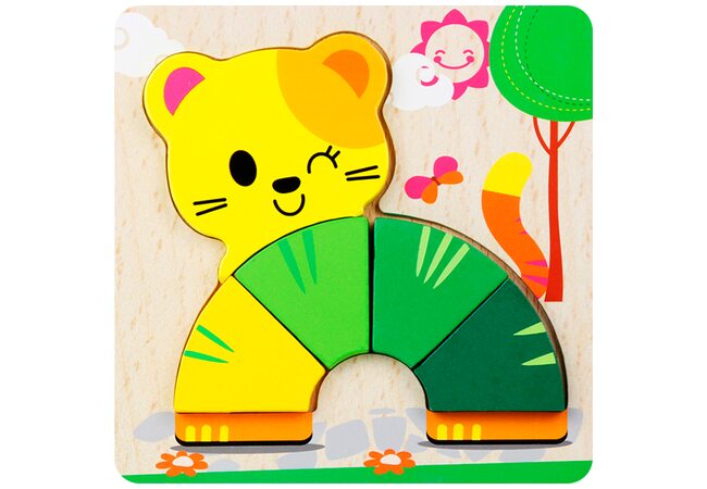 Объемный пазл-вкладыш «Котенок»