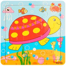 Пазл «Черепаха Тортилла», 9 дет.