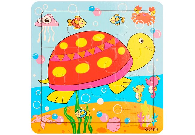 Пазл «Черепаха Тортилла», 9 дет.