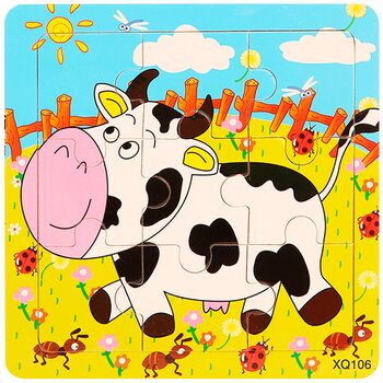 Пазл «Коровка», 9 дет.