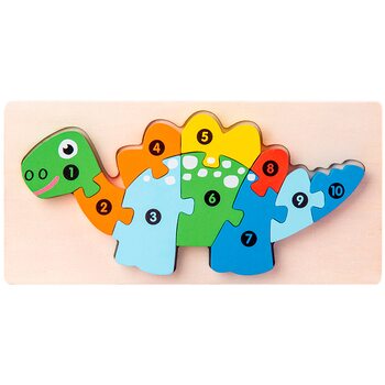 Пазл «Динозавр - 1» (цифры)