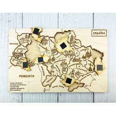 Пазл «Карта Украины» (магн.)