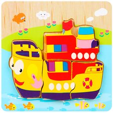 Объемный пазл-вкладыш «Корабль»