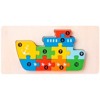 Пазл «Корабль» (цифры)