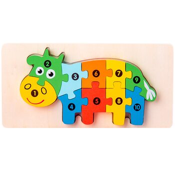 Пазл «Корова» (цифры)