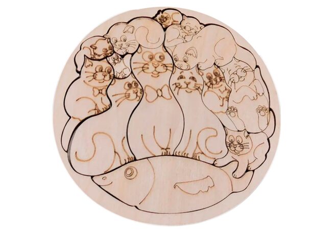 «Семья кошек» мини-пазл