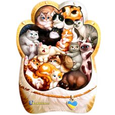 «Семья кошек» пазл, 14 дет.