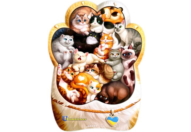 «Сім'я котів» 3D пазл, 6 дет.