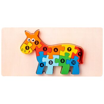 Пазл «Лошадка» (цифры)