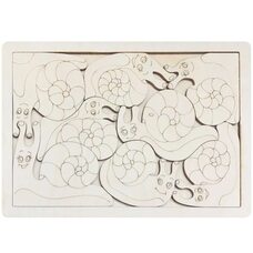 Раскраска-пазл «Улитка»