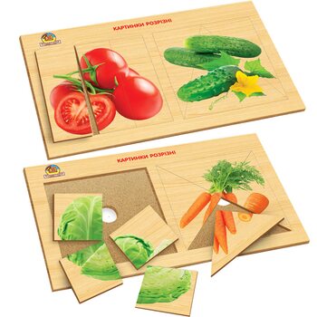 Пазл «Овощи», 4 шт.