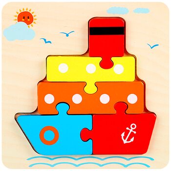 Пазл «Морской Пароход», 5 дет.