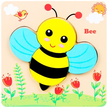 Вкладыш-пазл объемный «Пчела», 6 дет.